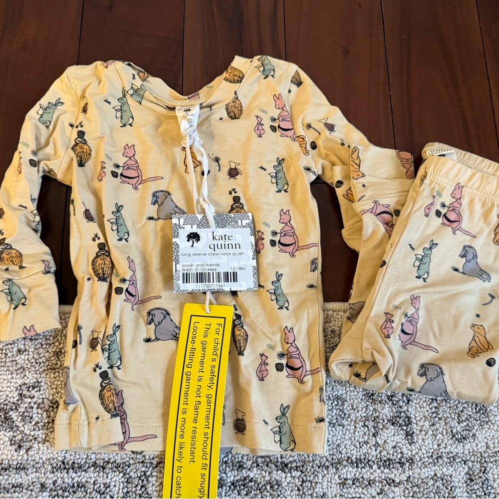 Kate Quinn Classic Pooh Print Pajamas